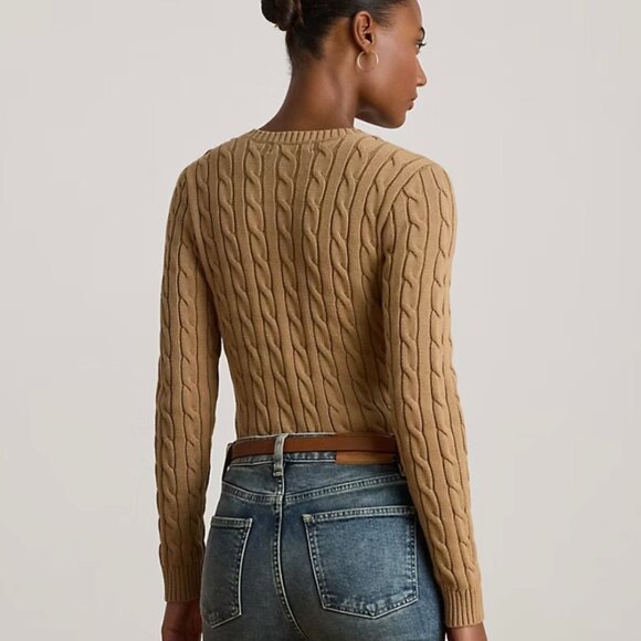 NWT Ralph Lauren Button-Trim Cable-Knit Cotton Sweater Size S - Picture 3 of 13